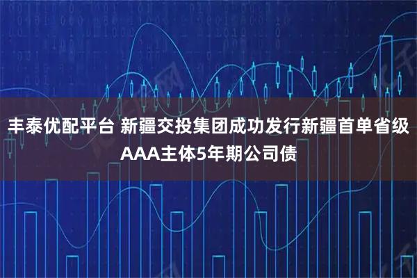 丰泰优配平台 新疆交投集团成功发行新疆首单省级AAA主体5年期公司债