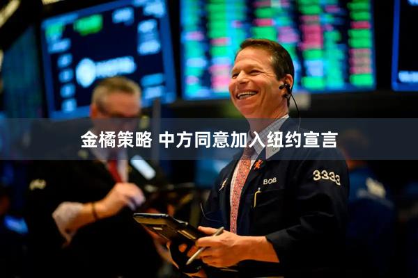 金橘策略 中方同意加入纽约宣言